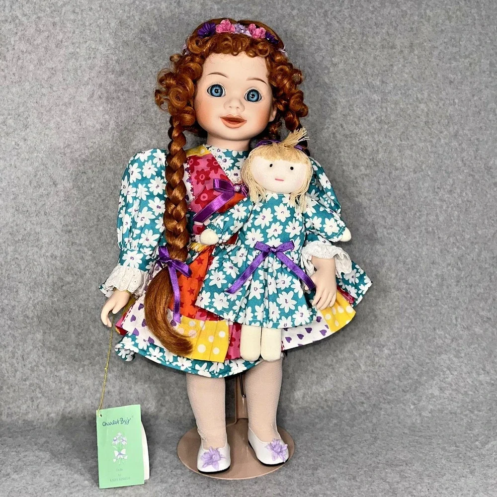 VTG‎ Porcelain Doll by Charlot Byj Goebel Raggy Muffin Musical Limited Edition